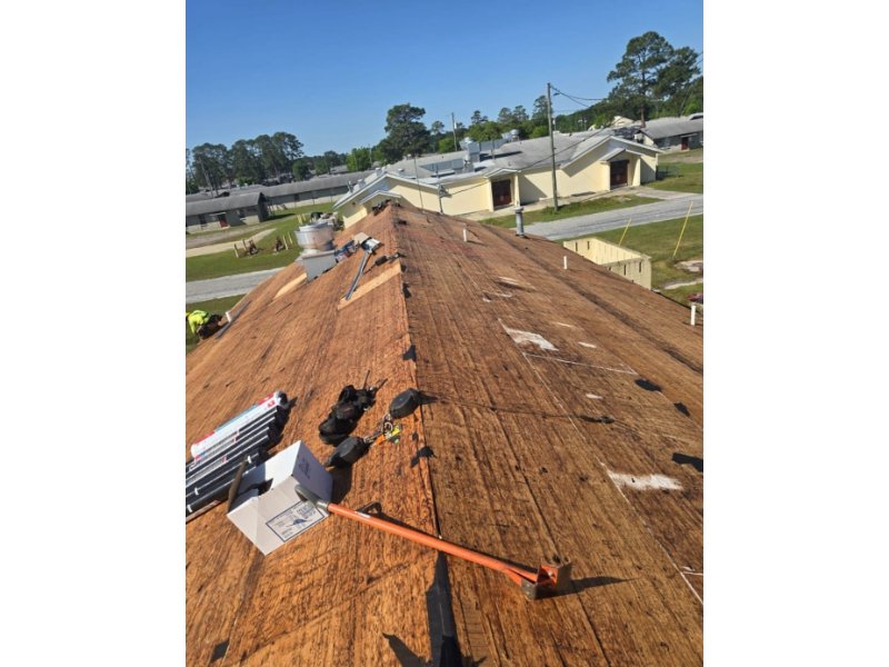 roof in Las Cruces home — before and after